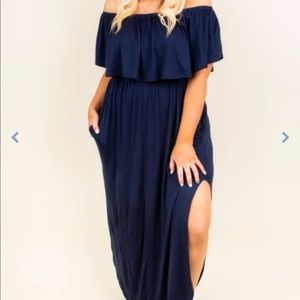 Long Navy Dress